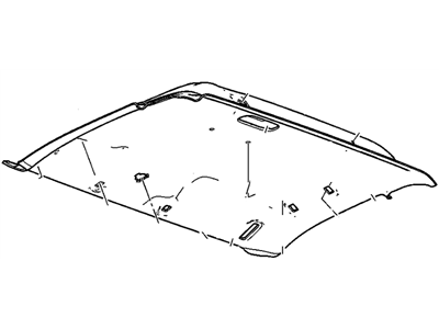 GM 25889099 Panel Assembly, Headlining Trim *Light Opel Gray