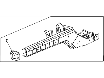GM 92194474 Rail Assembly, Front Compartment Side