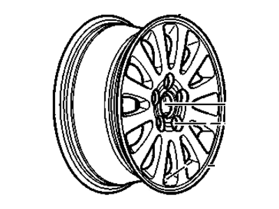 GM 9595280 Wheel Rim, 16X7 Aluminum, Machined Face.