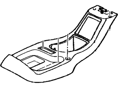 GM 15966597 Plate Assembly, Front Floor Console Trans Shift Opening T*Medium Beige