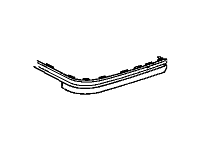 GM 10107759 Molding, Front Bumper Rubber Strip *Red