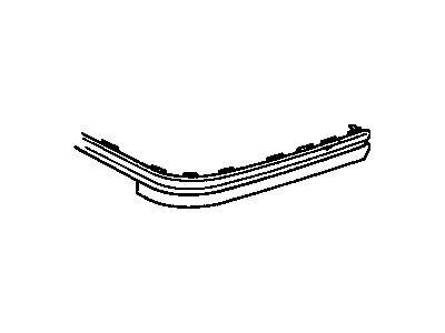 GM 12524311 Strip Kit,Front Bumper Rubber (Prime W/Brite Mld*Paint To Mat