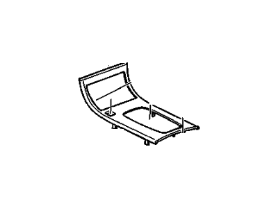 GM 20846803 Plate Assembly, Front Floor Console Trans Shift Opening T*Simulated Wo