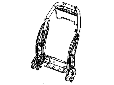 GM 25807066 Frame Asm,Passenger Seat Back Cushion