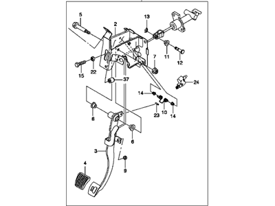 GM 96652650 Pedal Asm,Clutch