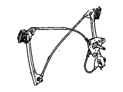 GM 20897017 Front Side Door Window Regulator Assembly