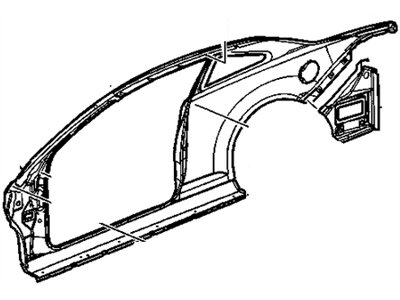 GM 15224501 Frame Assembly, Body Side Outer