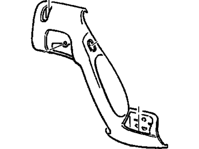 GM 90433537 Handle,Rear Side Door Pull (82I Gray)(LH) *Gray