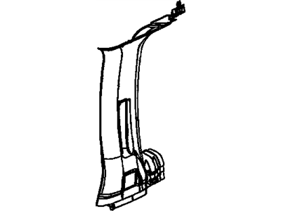 15743502 GM Molding Assembly, Body Side Rear Garnish *Tm1030 Illustration 1 of 1