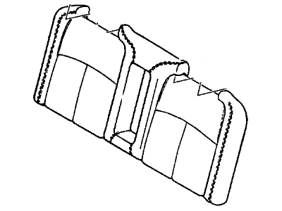 GM 16807718 COVER, Rear Seat Back