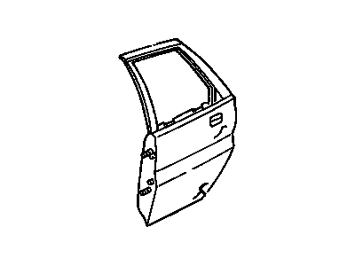 10262553 GM Rear Side Door Outer Panel Illustration 1 of 1