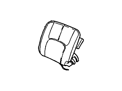 16840491 GM Cover Asm,Driver Seat Back Cushion *Wheat Illustration 1 of 1