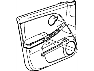 GM 15789348 Trim Assembly, Front Side Door *Cashmere