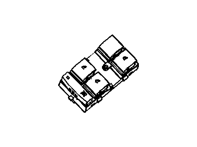 GM 9060217 Switch Assembly, Front Side Door Window & Multifunction *Cocoa