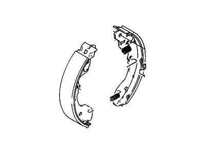 1992 Chevrolet Tracker Parking Brake Shoe - 96065133