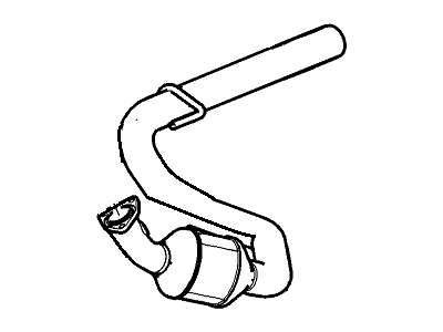 2009 GMC Savana Catalytic Converter - 15853440