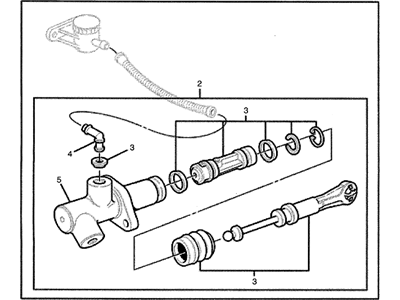 GM 92159108 Cylinder Assembly, Clutch Master