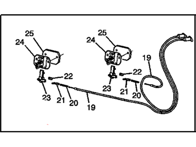 GM 16799671 Striker Assembly, Lock Rear Seat Folding Back None