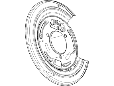 GM 23316747 Plate, Rear Parking Brake Anchor Backing