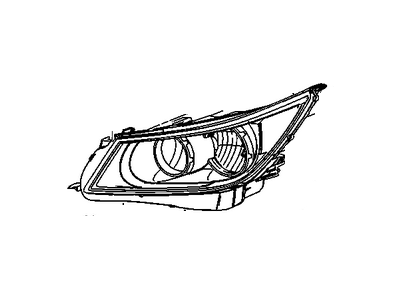 Buick Allure Headlight - 20941382