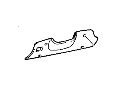 GM 15189733 Bolster Assembly, Instrument Panel Driver Knee *Pewter R