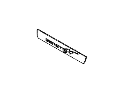 GM 10159778 Decal, Front Side Door Name "Beretta Gt" *Violet/Pink