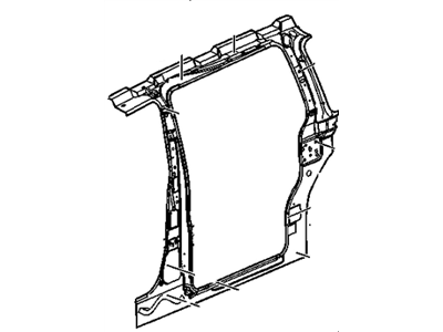 GM 89025300 Frame Assembly,Body Side(Lwb, Right, W/Dr)