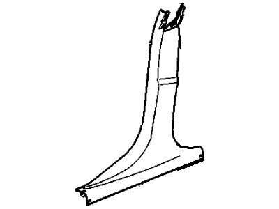 19257619 GM Panel Asm,Center Pillar Center Trim *Light Ttnum/Ebn Illustration 1 of 1