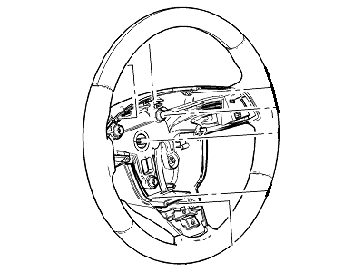 2012 Cadillac SRX Steering Wheel - 22898835