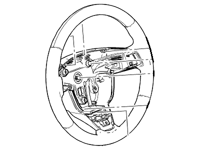 GM 22898835 Steering Wheel Assembly *Brownstone