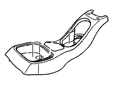GM 15027325 Plate, Front Floor Console Trim *Graphite