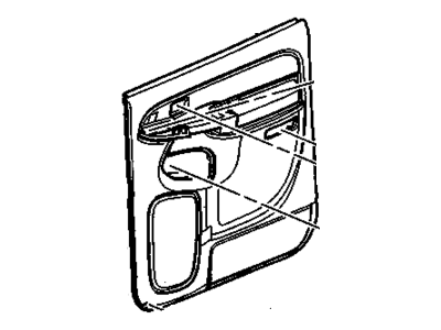 GM 15086630 Panel Assembly, Rear Side Door Trim *Pewter R