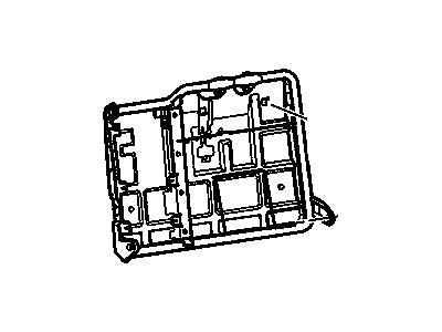 GM 89041329 Frame Asm,Rear Seat Back Cushion 60% W/Integrated Head Restraint