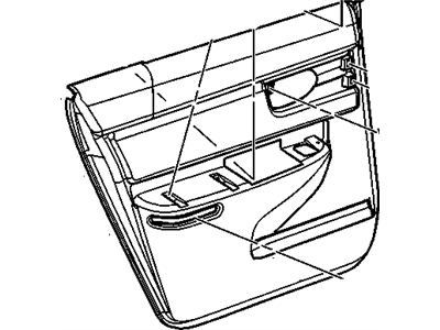 GM 10353928 Trim Assembly, Rear Side Door (Rh) *Neutral