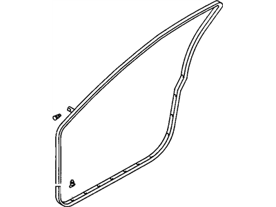 GM 94846700 Weatherstrip,Front Side Door