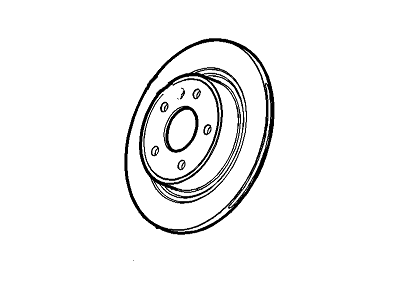 GM 23447032 Rear Brake Rotor