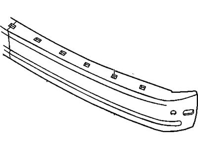 1992 Chevrolet Astro Bumper - 15612642