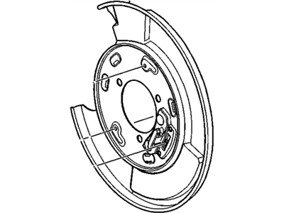 GM 25851205 Plate Assembly, Rear Brake Backing