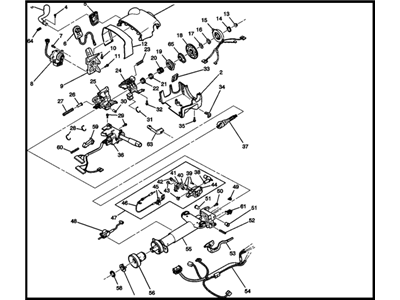 2005 Buick Allure Steering Column - 15247339