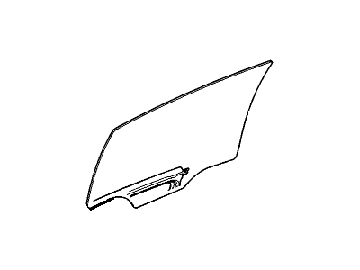 GM 20884505 Window, Rear Side Door