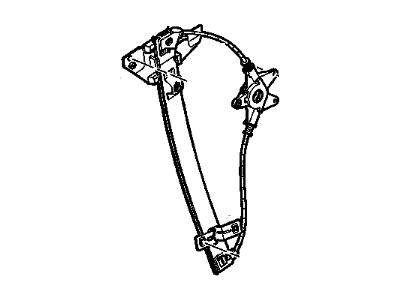 GM 22894022 Front Side Door Window Regulator Assembly