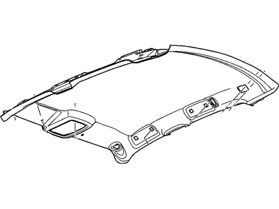 GM 22787008 Panel Assembly, Headlining Trim *Titanium