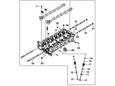 Chevrolet Epica Cylinder Head - 96307565