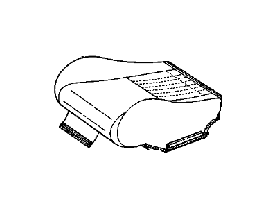 GM 16795376 Cover Assembly, P/D Seat Cushion *White C