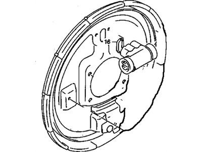 1992 Chevrolet Tracker Brake Backing Plate - 96064819
