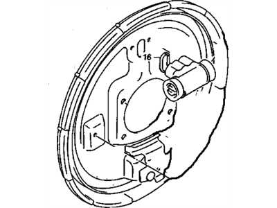 1996 Pontiac Sunrunner Brake Backing Plate - 96064819