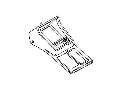 Pontiac Sunrunner Center Console Base - 96068954