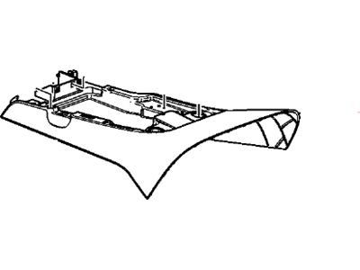 2007 Chevrolet Corvette Center Console Base - 19179703