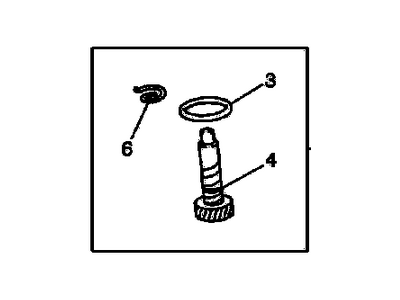 GM 88972090 Gear Kit,Vehicle Speed Sensor Driven