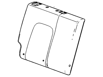 GM 95319321 Cover Assembly, Rear Seat Back *Titanium